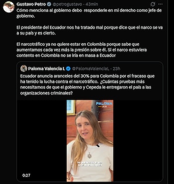 El gobernante de los colombianos