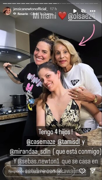 Jessica Newton se pronuncia sobre