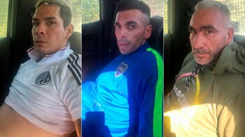 Tres de los cuatro delincuentes