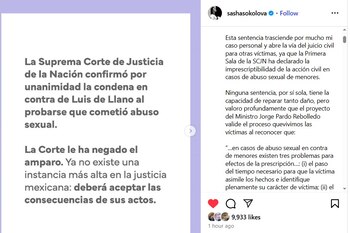 Sasha Sokol celebra la decisión