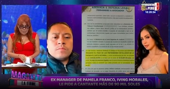 Exmanager de Pamela Franco le