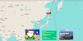 Santa está visitando los primeros