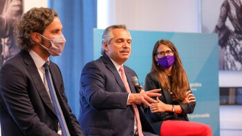 Alberto Fernández en el homenaje