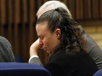 Angela en el momento de