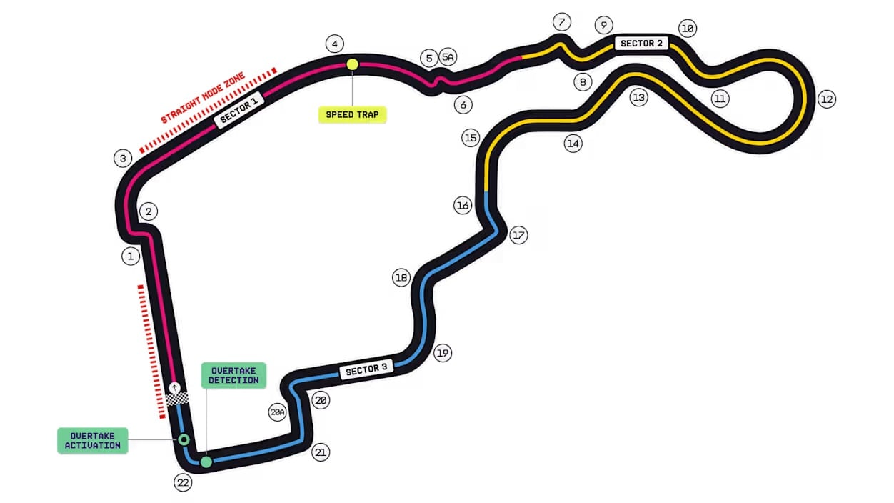 Trazado del Madring, sede del Gran Premio de España de la Fórmula 1 2026 - crédito F1