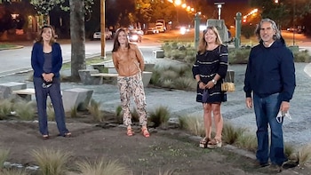 El periodista diseñó una plaza