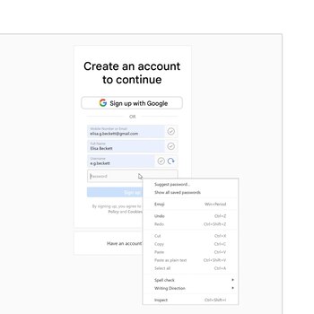 Para una navegación segura, es
