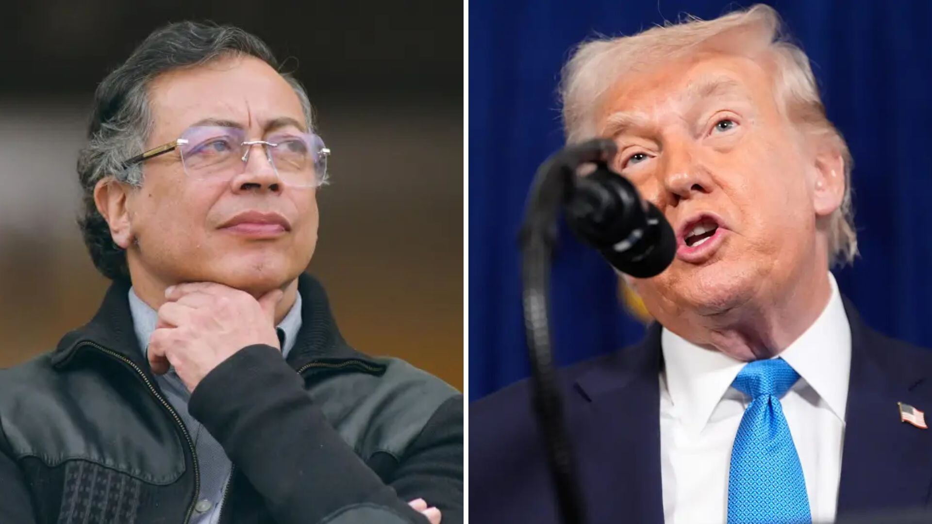 Tras conocerse el diálogo sostenido por Gustavo Petro con Donald Trump, la Embajada de Colombia en Estados Unidos reconoció los esfuerzos de Washington por aliviar las tensiones con el gobierno nacional - crédito Presidencia de Colombia/AP Foto