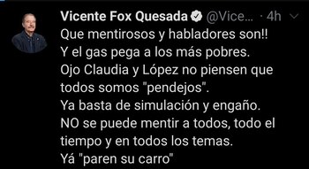 El ex presidente mexicano se