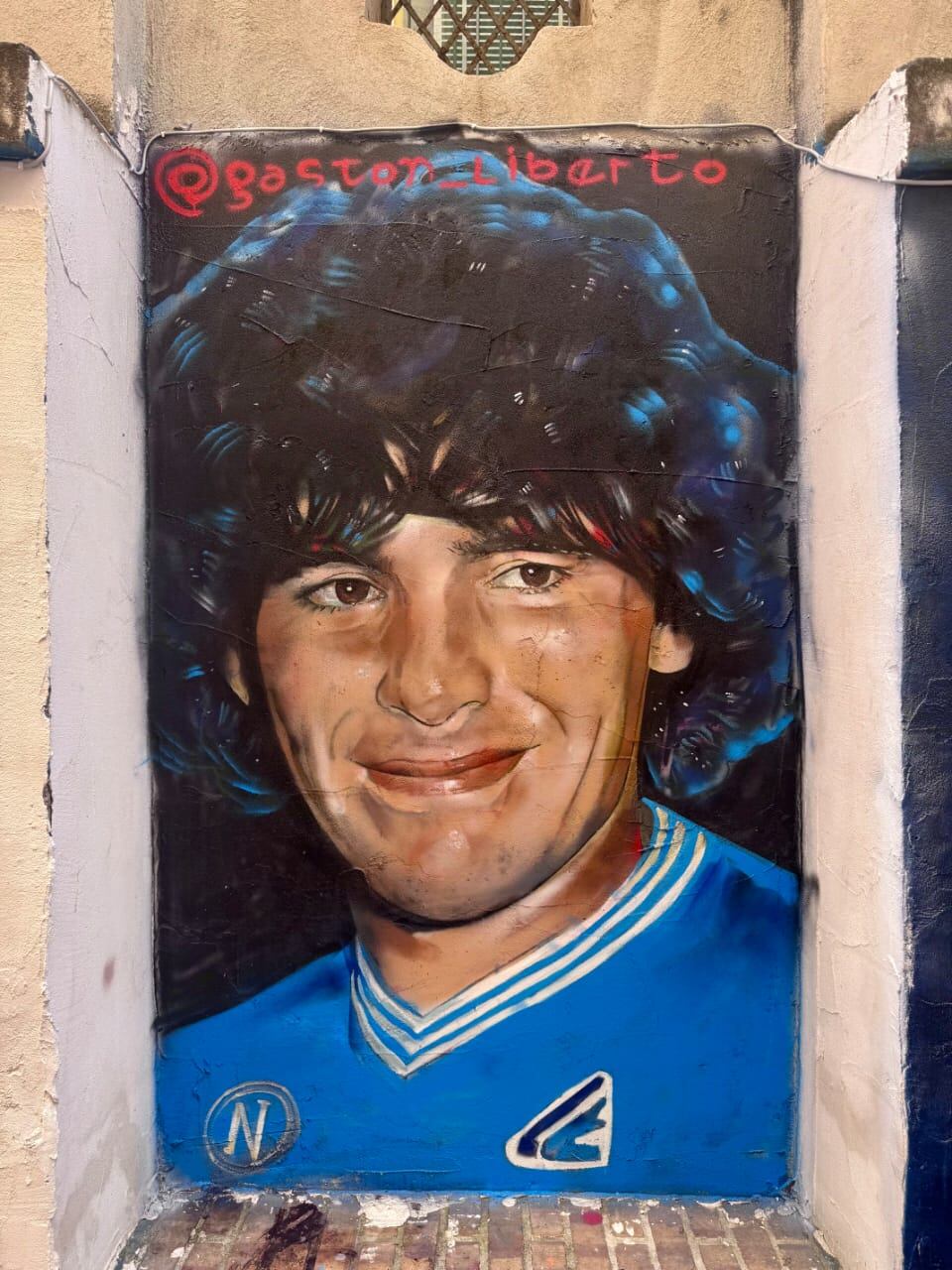 Así quedó el mural