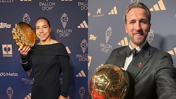 Charlyn Corral revela qué le dijo Harry Kane tras ganar en el Balón de Oro como mejores delanteros