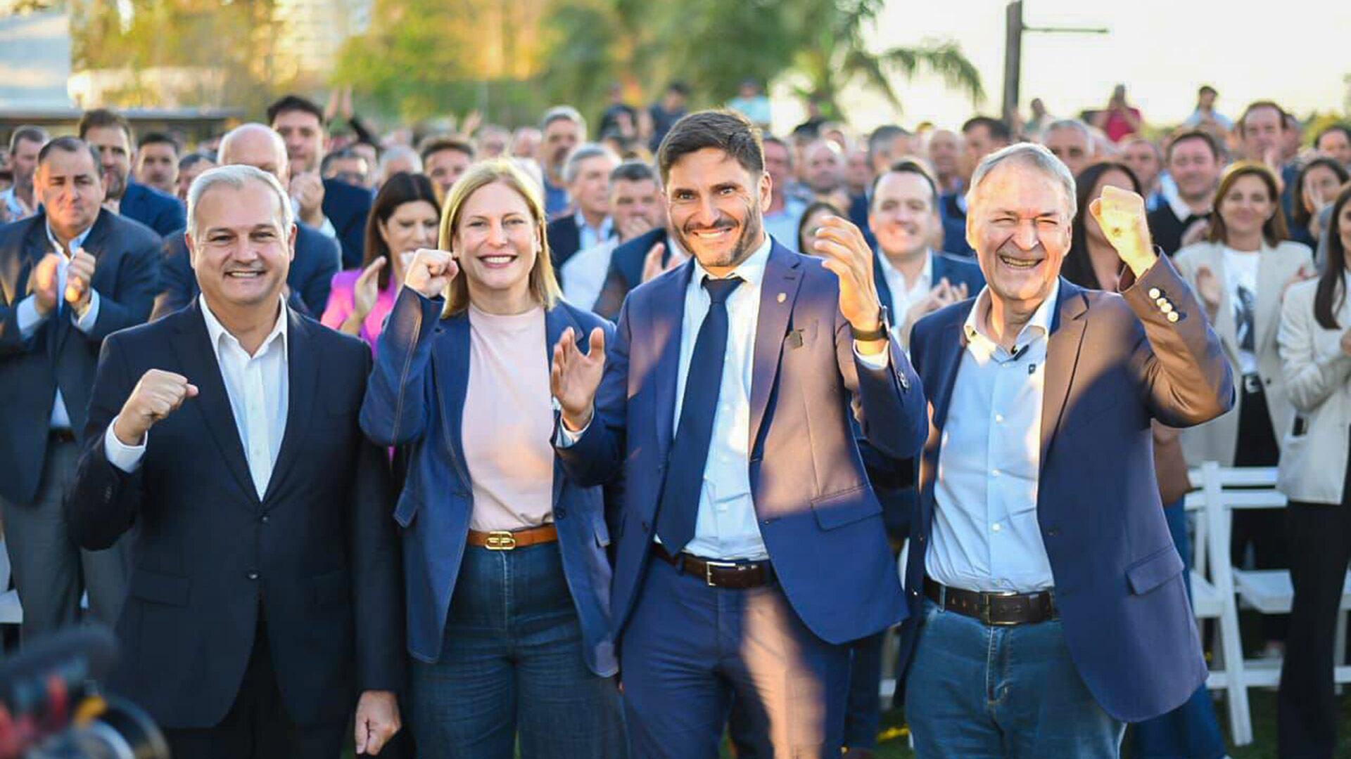 Juan Schiaretti y Maximiliano Pullaro