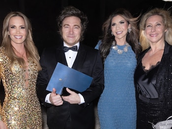 Natalia Denegri, el presidente argentino