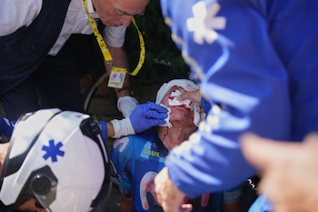 Einer Rubio accidente Tour de France