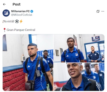 Agora o jogador do Millonarios