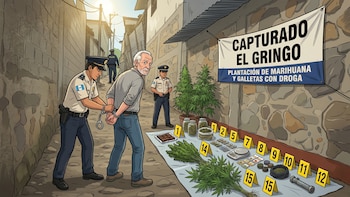 Guatemala: capturan al ciudadano estadounidense alias “El Gringo” por tener una plantación de marihuana y galletas con droga en su casa