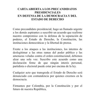 Esta es la carta que