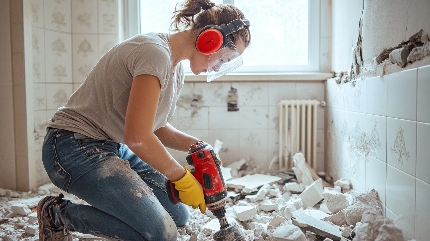 Una mujer hace una reforma en su vivienda. (Imagen Ilustrativa Infobae)