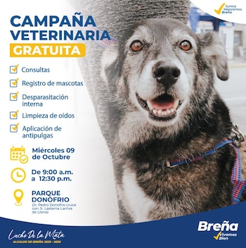 Campaña de veterinaria gratis para
