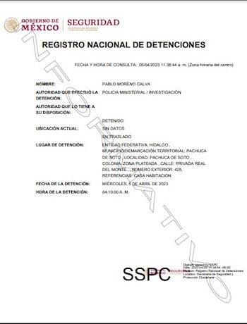 Pablo "N" está relacionado con