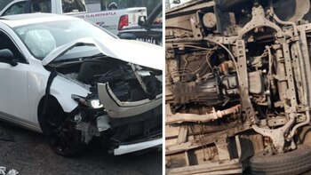 Accidente vial deja cinco personas