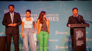 Axel Kicillof, en Quilmes, junto