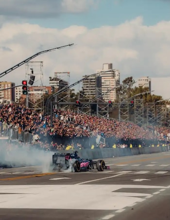 El mensaje de Colapinto tras su exhibición en Buenos Aires
