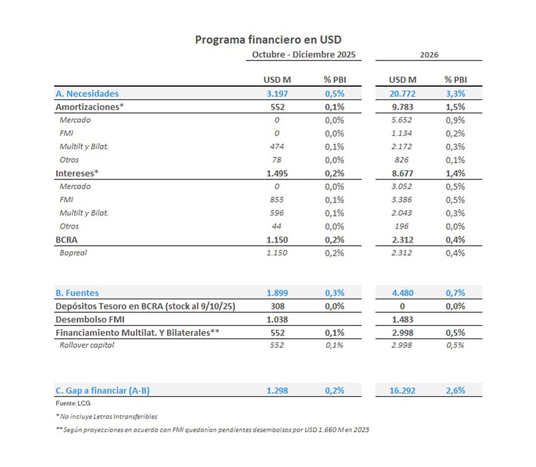 Programa financiero en dólares