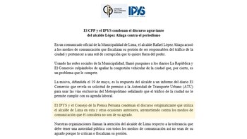 Comunicado del Consejo de la