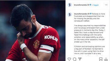 El dolor de Bruno Fernandes