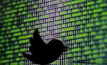 Logo de Twitter sobre un