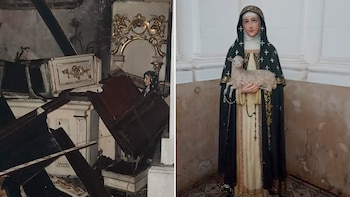 ¿Un milagro en el incendio