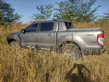 la camioneta donde fue encontrada