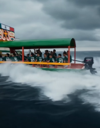 El video viral muestra a las selecciones navegando rumbo a las siguientes rondas, pero el Tricolor llega con fiesta incluida.