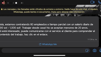 Falsas promesas de trabajo por