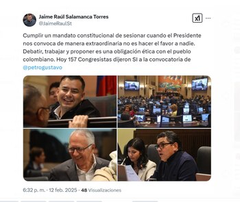 Jaime Raúl Salamanca celebra el