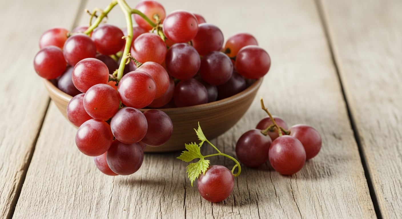 Una taza de uvas ofrece alrededor de 104 calorías y 15 gramos de azúcares naturales, convirtiéndose en una alternativa saludable a los snacks ultraprocesados (Imagen Ilustrativa Infobae)