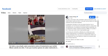 Natalia Málaga se refirió a lo dicho por Cecilia Tait mediante una publicación de Facebook.