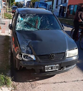 El vehiculo hallado por la