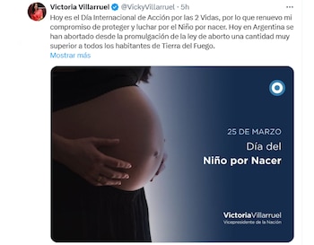 El tuit de la Vicepresidenta