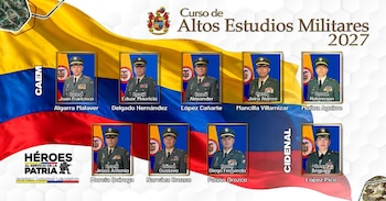 El Ejército Nacional de Colombia seleccionó a nueve coroneles para cursar en 2027 el Curso de Altos Estudios Militares (Caem) y el Curso Integral de Defensa Nacional (Cidenal), programas requeridos dentro del proceso de ascenso y formación de los altos mandos de la institución - crédito Ejército Nacional