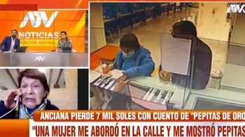 Cusco: Abuelita cae en estafa