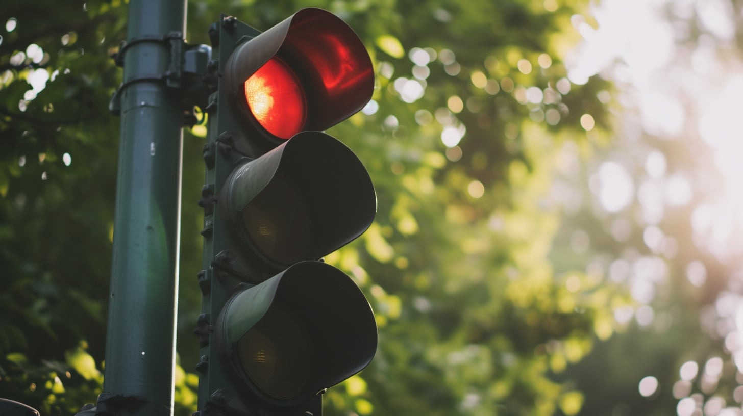 Aunque esté detenido en un semáforo, en el tránsito o frenado en doble fila, la norma considera que se está conduciendo (Imagen Ilustrativa Infobae)
