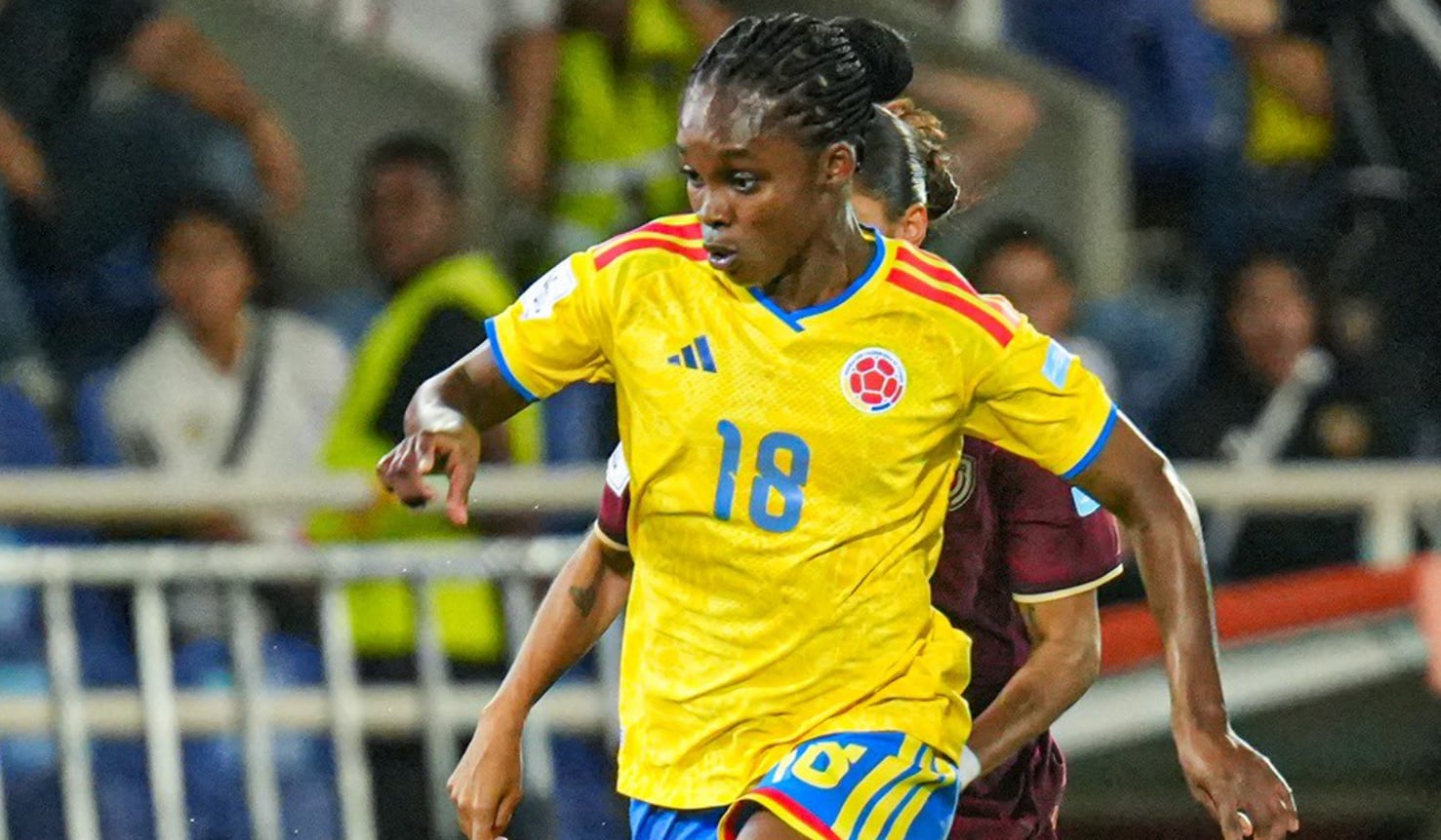 Linda Caicedo abrió el marcador para Colombia contra Chile por la Liga de Naciones Femenina Conmebol - crédito FCF