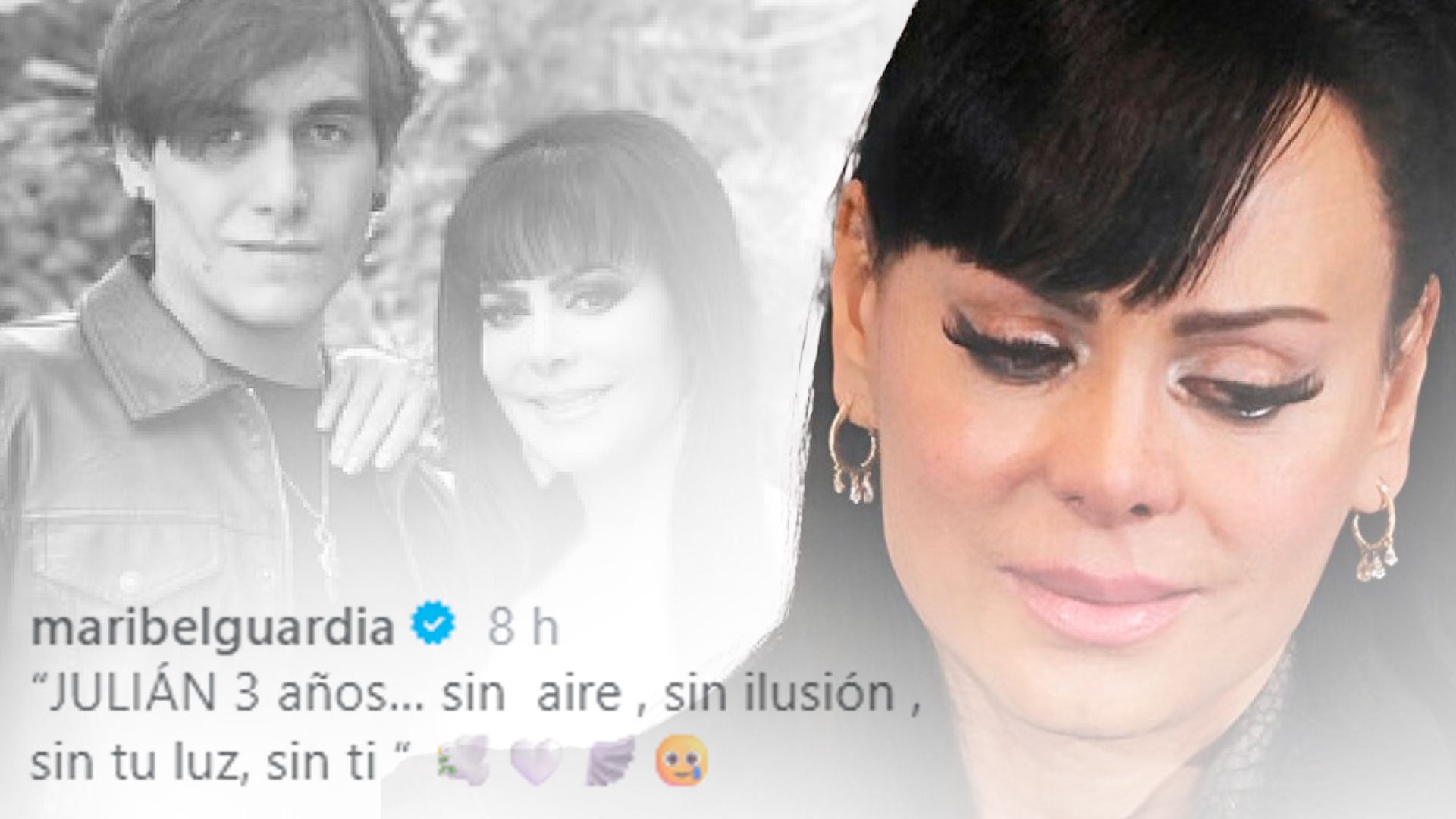 Maribel Guardia comparte desgarrador mensaje a tres años de la muerte de Julián Figueroa: “Sin aire, sin ilusión”