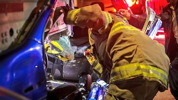 Un peatón muere y varios