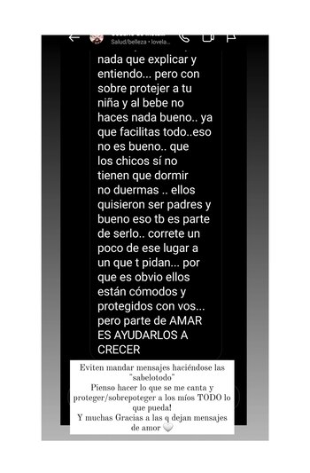 El mensaje de una seguidora