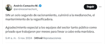 El ministro de Minas y