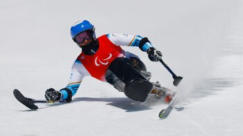 El esquiador argentino Enrique Plantey