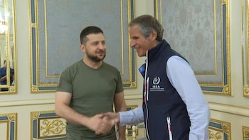 El presidente ucraniano, Volodimir Zelenski,